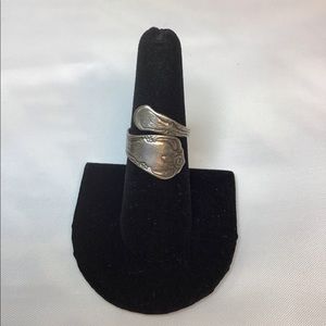 VINTAGE STERLING SILVER SPOON RING SIZE 7